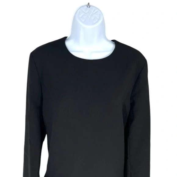 Tuckernuck Dalia Dress Black Organza & Feather Trim A-Line Size M NWT - Picture 5 of 9